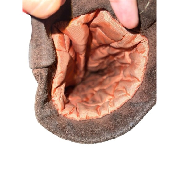 Genuine Leather Suede Brown Jacket Sherpa Lined Ranch Coat - Picture 9 of 12